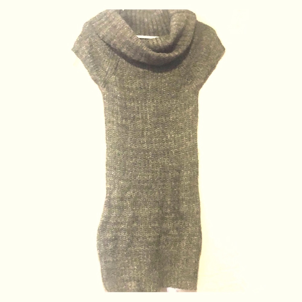 Gorgeous🖤 SWS Black Dark Gray Summer LT Sweater Mint Turtleneck🖤 - Picture 2 of 4
